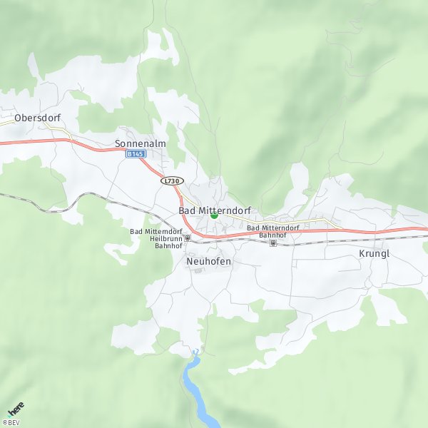 HERE Map of Bad Mitterndorf, Austria